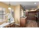 Cozy breakfast nook with view into the kitchen and sink at 2635 N El Dorado Pl, Chandler, AZ 85224