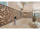 Detailed tile work adds decorative charm to the walk-in shower at 3119 E Bellflower Dr, Gilbert, AZ 85298