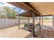 Backyard featuring a covered patio and gravel landscaping at 4226 W Evans Dr, Phoenix, AZ 85053