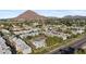 Aerial view of a multi-Gathering dwelling featuring a pool and mountain views at 4610 N 68 N St # 476, Scottsdale, AZ 85251