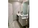 Bathroom featuring a modern double sink vanity, stylish fixtures, and tile flooring at 4610 N 68 N St # 476, Scottsdale, AZ 85251