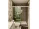 Modern bathroom with glass enclosed shower, stylish tiles, and fixtures at 4610 N 68 N St # 476, Scottsdale, AZ 85251