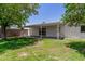 Backyard featuring a well-maintained lawn, covered patio area, and block fence at 556 S Forest --, Mesa, AZ 85204