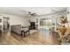 Large living room with a sliding glass door to the backyard and modern furnishings at 903 W Shawnee Dr, Chandler, AZ 85225