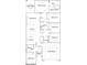 Detailed floor plan showcasing the layout of the home including five bedrooms and a two-bay garage at 9522 W Avalon Dr, Phoenix, AZ 85037