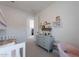 A charming bedroom with a blue dresser and décor at 9645 E Ripple Dr, Mesa, AZ 85212