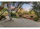 Backyard with patio, outdoor seating and firepit at 11193 N 121St Way, Scottsdale, AZ 85259