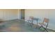 Enclosed patio offers a relaxing outdoor space and sliding glass door access to indoors at 1124 S Longwood Loop, Mesa, AZ 85208