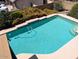 Backyard pool with clean water, patio, and green plants, offering a refreshing escape at 2050 W Nido Ave, Mesa, AZ 85202