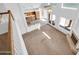 Open floor plan view from the loft with high ceilings and many windows at 22019 N 59Th Dr, Glendale, AZ 85310