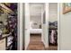 Walk-in closet showcasing organized shelving and clothing racks, providing ample storage at 3131 N Central Ave # 3004, Phoenix, AZ 85012