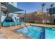 Beautiful community pool with spa, lounge, and shade at 3131 N Central Ave # 3004, Phoenix, AZ 85012
