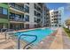 Beautiful swimming pool with clear blue water and modern design at 3131 N Central Ave # 3004, Phoenix, AZ 85012