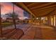 Covered back patio and landscaped backyard, perfect for outdoor entertaining at 3204 N Jay St, Chandler, AZ 85225