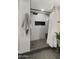 Modern bathroom featuring a sleek walk-in shower with built-in niche and clean lines at 4040 E Becker Ln, Phoenix, AZ 85028