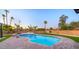 Beautiful pool surrounded by lush landscaping at 4040 E Becker Ln, Phoenix, AZ 85028