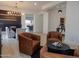 Spacious living area featuring hardwood floors and recessed lighting at 40614 N Harbour Town Ct, Anthem, AZ 85086