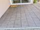 Close-up of wood-look back patio with a doormat at 4224 E Renee Dr, Phoenix, AZ 85050