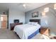 Serene bedroom featuring a plush bed, soft lighting, and stylish decor for a restful ambiance at 4264 S Columbine Way, Gold Canyon, AZ 85118