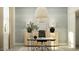 Stylish home office featuring a modern desk, ample storage, and natural light at 4791 E Shasta Dr, San Tan Valley, AZ 85143