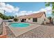 This backyard has a well-maintained pool and plenty of patio space at 6719 W Kerry Ln, Glendale, AZ 85308