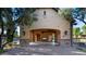 Outdoor Cabana with a fireplace, concrete floors and an open-air design at 6917 E Ingram Cir, Mesa, AZ 85207