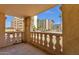 View from balcony overlooking the community's complex buildings and amenities at 7920 E Camelback Rd # 104, Scottsdale, AZ 85251