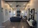 Spacious living room featuring hardwood floors, stylish decor, and a comfortable seating arrangement, perfect for gatherings at 8879 E Friess Dr, Scottsdale, AZ 85260