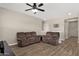 Spacious living room with neutral walls and plush, comfortable seating at 1960 S Falcon Dr, Gilbert, AZ 85295