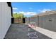 Gravel backyard with cinder block wall, new fencing, and unique ladder toss game at 2509 E Meadowbrook Ave, Phoenix, AZ 85016