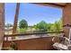 Comfortable balcony with seating and street view at 2625 E Indian School Rd # 343, Phoenix, AZ 85016