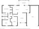 Detailed floor plan of the home, showing the layout of the bedrooms, living areas, and kitchen at 3207 W Michigan Ave, Phoenix, AZ 85053