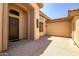Enclosed front entrance provides privacy and access to the main door at 41903 N Golf Crest Rd, Anthem, AZ 85086