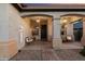 Charming front porch with decorative lights at 4413 W Phalen Dr, New River, AZ 85087