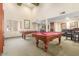 Large game room with multiple pool tables, providing recreational opportunities at 5302 E Van Buren St # 2024, Phoenix, AZ 85008