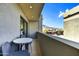 Relaxing balcony with outdoor seating and a view of the mountains and neighborhood at 6525 E Cave Creek Rd # 101, Cave Creek, AZ 85331