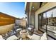 Inviting patio featuring a modern fire pit and comfortable seating, perfect for enjoying outdoor relaxation at 6525 E Cave Creek Rd # 101, Cave Creek, AZ 85331
