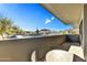Balcony showcasing a peaceful view, with comfortable seating arrangement and ample natural light at 6525 E Cave Creek Rd # 101, Cave Creek, AZ 85331