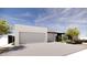 Spacious two-car garage and modern landscaping create a striking exterior view for this contemporary home at 8618 E Irish Hunter Trl, Scottsdale, AZ 85258