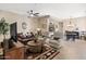 Inviting living room showcasing an open layout with a blend of modern and rustic décor, creating a cozy atmosphere at 9550 E Thunderbird Rd # 152, Scottsdale, AZ 85260