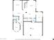 Detailed first floor plan showing layout of living room, kitchen, dining area, bath, and garage at 10430 W Los Gatos Dr, Peoria, AZ 85383