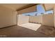 The private courtyard patio offers an intimate outdoor retreat, perfect for relaxation and entertaining at 10520 W Coggins Dr, Sun City, AZ 85351