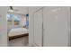 This bathroom has a glass-enclosed shower and is adjacent to the primary bedroom at 20904 E Swan Dr, Queen Creek, AZ 85142