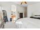 Bright main bedroom with ceiling fan, en suite bathroom, and lots of natural light at 2432 W Oberlin Way, Phoenix, AZ 85085