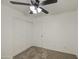 Neutral bedroom with carpet, ceiling fan and sliding closet doors at 29384 N Rosewood Dr, San Tan Valley, AZ 85143