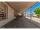 Large covered patio featuring a paved surface perfect for outdoor living and entertaining at 544 S Crismon Rd, Mesa, AZ 85208