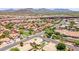 Beautiful birds-eye view of homes in the neighborhood and distant mountains on the horizon at 6645 E Preston St, Mesa, AZ 85215