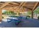 Picnic area with tables under a covered pavilion, providing a comfortable spot for outdoor meals and gatherings at 7531 W Kimberly Way, Glendale, AZ 85308
