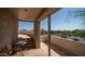 Relaxing balcony with breathtaking views of the surrounding hills and desert landscape at 8540 E Mcdowell Rd # 116, Mesa, AZ 85207