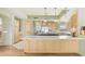 Bright kitchen boasting ample counter space, a large island, and pendant lighting at 8540 E Mcdowell Rd # 116, Mesa, AZ 85207